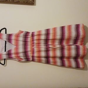 Gap..orange, white and Burgundy..size 8